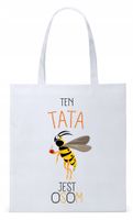 Dla Taty Tatusia Prezent Torba Eco Biała Shopper Z Nadrukiem Ze Zdjęciem