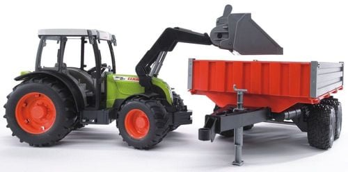 Traktor Claas Nectis 267F z ładowarką i przyczepą na Arena.pl