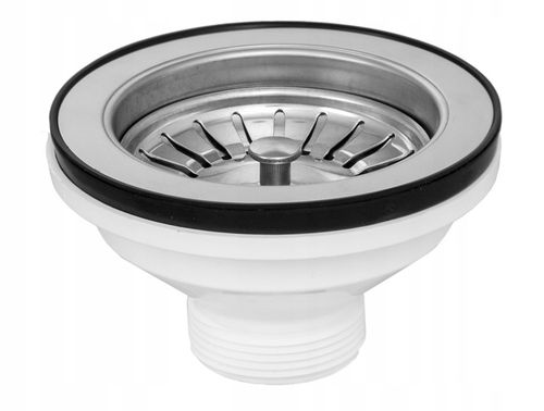 SYFON KOREK okrągły SITKO DO zlewu ZLEWOZMYWAKOWY KOSZYK 90 mm ŚRUBA 4 cm na Arena.pl
