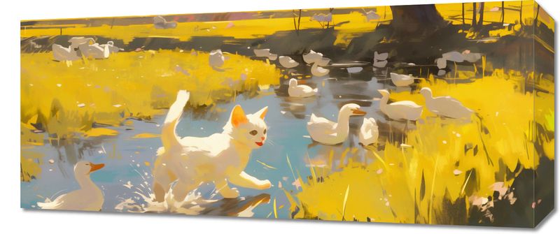 Obraz 70x30cm Słońce na Wsi zdjęcie 1