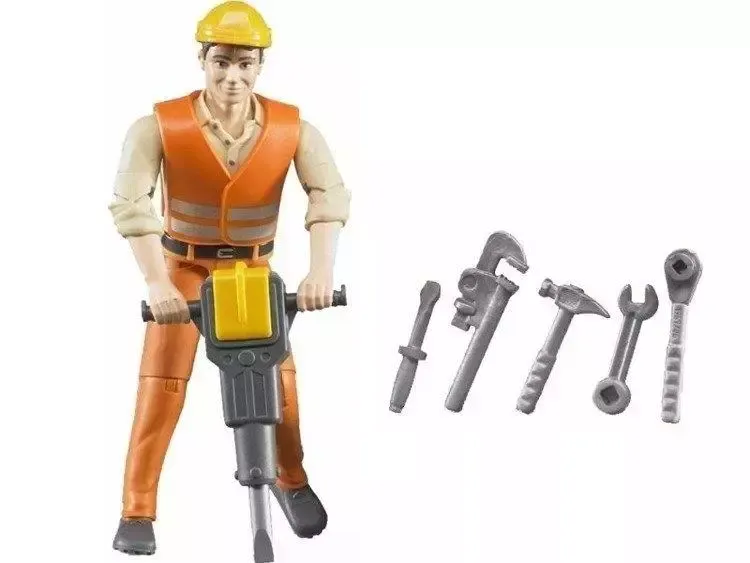 Figurka robotnika z akcesoriami zdjęcie 1