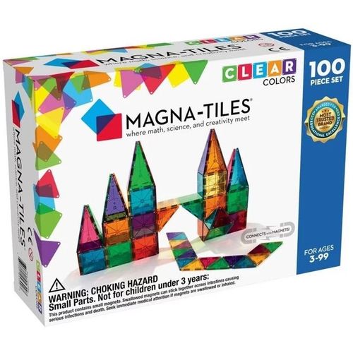 MAGNA TILES Klocki Magnetyczne Konstrukcyjne Classic 100 elementów na Arena.pl