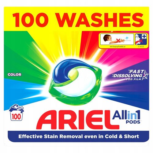 Ariel All-in-1 PODS Kapsułki do prania Color Clean 100 prań na Arena.pl