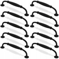 10x UCHWYT MEBLOWY UCHWYT CZARNY DO SZAFKI RETRO