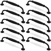 10x UCHWYT MEBLOWY UCHWYT CZARNY DO SZAFKI RETRO