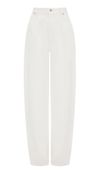 Victoria Beckham Jeansy Victoria Beckham plisowane białe 27