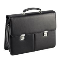 Teczka męska skórzana KEMER Czarny