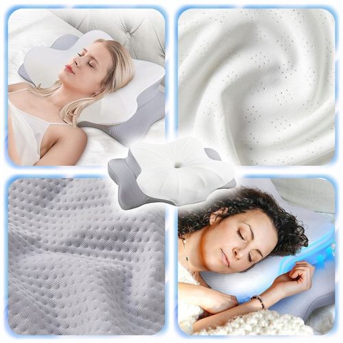 PODUSZKA ORTOPEDYCZNA ERGONOMICZNA PIANKI MEMORY PROFILOWANA POD KARK SZYJĘ na Arena.pl