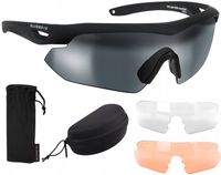 SWISSEYE Balistyczne OKULARY Taktyczne NIGHTHAWK Czarne Smoke