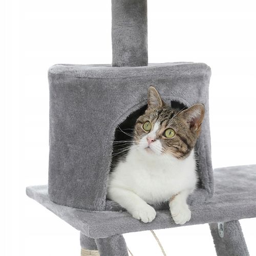 DRAPAK DLA KOTA Z HAMAKIEM LEGOWISKO DUŻY DRAPAK Z DOMKIEM 6 POZIOMÓW XXL na Arena.pl