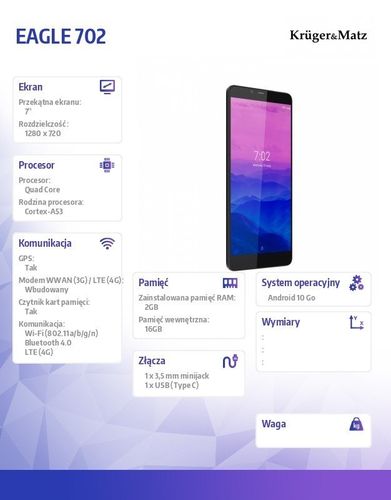 Tablet Kruger&Matz EAGLE 702 na Arena.pl