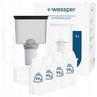 Dzbanek filtrujący szklany Wessper D2 Borosilicate 3l + 5 filtr
