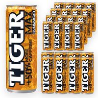 Tiger Max Gazowany napój energetyzujący o smaku mango 250 ml x 24 sztuk
