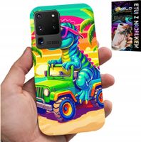 ETUI DO SAMSUNG GALAXY S20 Ultra - DINOZAUR W CIĘŻARÓWCE WZORY DLA DZIECI