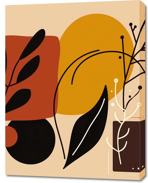 Obraz 70x90cm Ciepłe Kontury zdjęcie 1