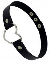 Skórzany naszyjnik Choker serce obroża gothic ROCK
