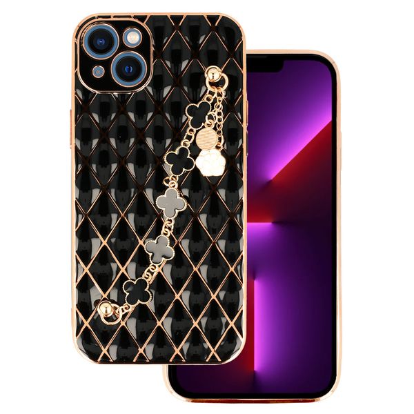 Trend Case do Iphone 14 Plus wzór 5 czarny zdjęcie 1