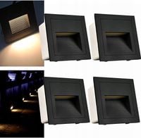 W wpuszczane w ścianę lampy schodowe LED