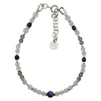 Bransoletka znak zodiaku Koziorożec - mix kamieni i srebro