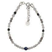 Bransoletka znak zodiaku Koziorożec - mix kamieni i srebro