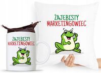 Dla Marketingowca Zestaw Poduszka + Kubek Prezent Z Nadrukiem Ze Zdjęciem