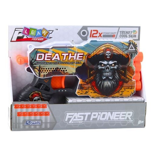 Pistolet Na Strzałki Piankowe Piracki Magazynek na 4 Strzałki 12szt. na Arena.pl