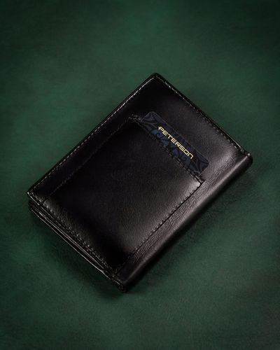 PETERSON portfel skórzany męski RFID antykradzieżowy skóra na Arena.pl