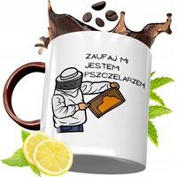 Kubek Bordowy Dla Pszczelarza Na Urodziny Prezent Z Nadrukiem Ze Zdjęciem
