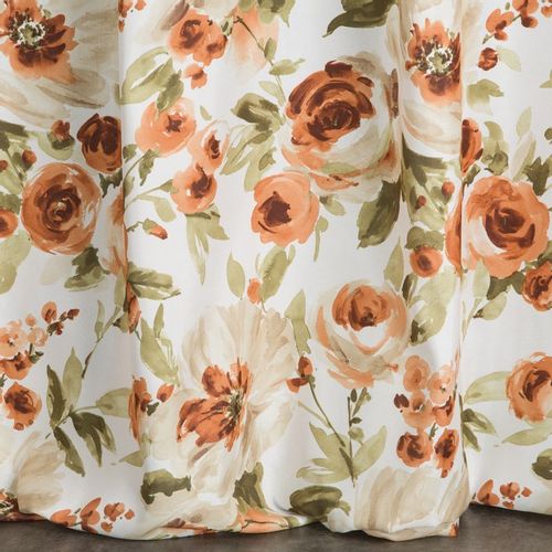 ZASŁONA MIKROFIBRA PRZELOTKI KWIATY 140X250 BIAŁA na Arena.pl