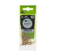 Wkręty 3x20mm 25 szt. PZ1/PZ stal mosiądzowana fra