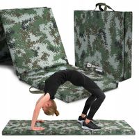 Materac gimnastyczny składany mata twarda 5cm rozkładany z uchwytem mocny