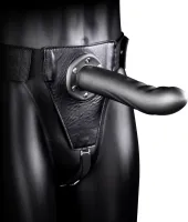 ouch! model z delikatnymi wypustkami 20 cm - silikonowy, czarny