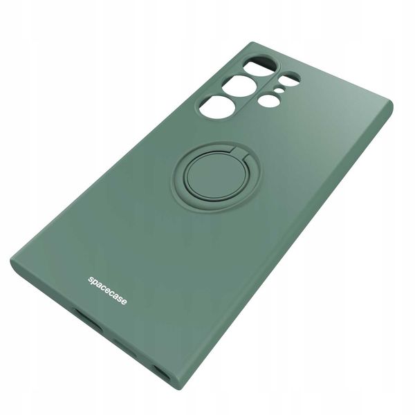 Spacecase Silicone Ring Galaxy S24 Ultra Dark Green zdjęcie 5