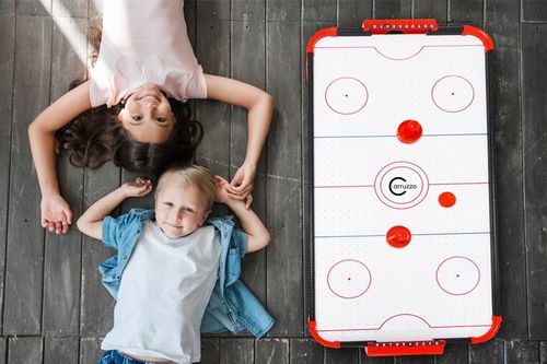 Cymbergaj Hokej Carruzzo Stół do Air Hockey 85x42x24cm Zasilanie Baterie na Arena.pl