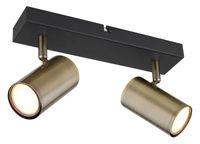 Sufitowa lampa regulowana Robby 57911-2M czarna mosiądz