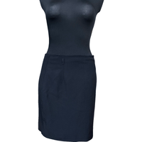 Spódnica Midi Lekko Rozkloszowana Wygodna Stylowa Czarna Rozmiar 40