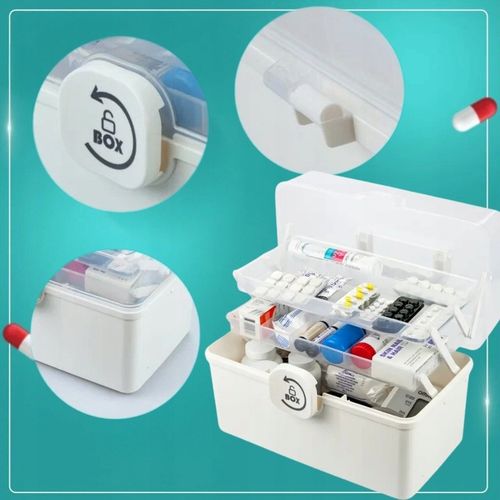 Organizer na leki skrzynka kuferek pojemnik tabletki zamykany na Arena.pl