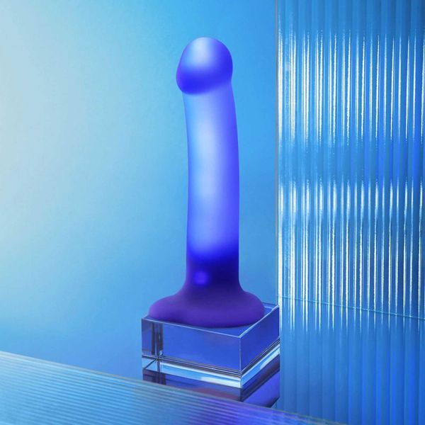 Glow-Led Dildo Purple - M zdjęcie 3