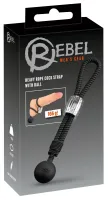 rebel heavy rope ball - pasek silikonowy z obciążeniem, czarny 21,5 cm