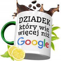 Kubek Zielony Dla Dziadka Na Prezent Urodziny Z Nadrukiem Ze Zdjęciem