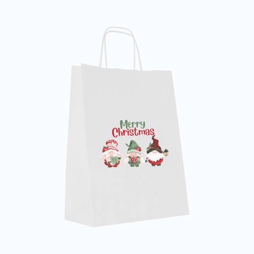 Torby świąteczne małe 24 x 11 x 32 cm Elfy na Arena.pl