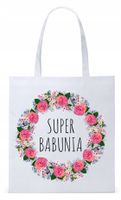 Dla Babci Babuni Prezent Torba Eco Biała Shopper Z Nadrukiem Ze Zdjęciem