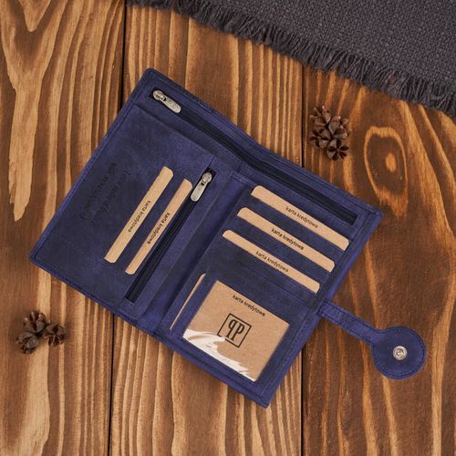 portfel damski duży skórzany vintage granatowy paolo peruzzi t-134-hdb na Arena.pl