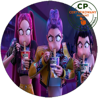 Opłatek waflowy na tort - K-Pop Demon Hunters