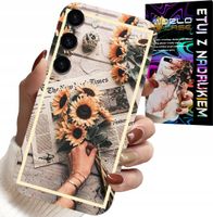 ETUI DO SAMSUNG GALAXY S23 PLUS - KWIATISTY WZÓR SŁONECZNIK SŁONECZNIKI
