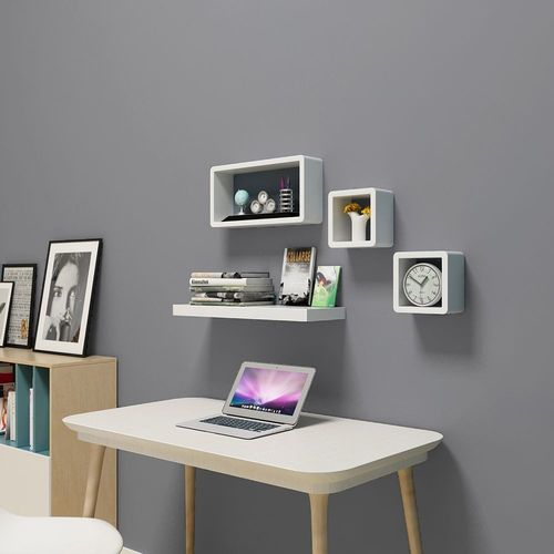 Półki ścienne CUBE 3 szt. BIAŁY na Arena.pl