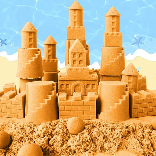 Piaskownica + Piasek kinetyczny 3kg + Foremki na Arena.pl