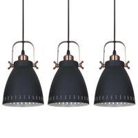 LAMPA wisząca FRANKLIN MD-HN8026S-3-B+RC Italux industrialna OPRAWA metalowa LISTWA sufitowa zwis loft kaskada grafitowa