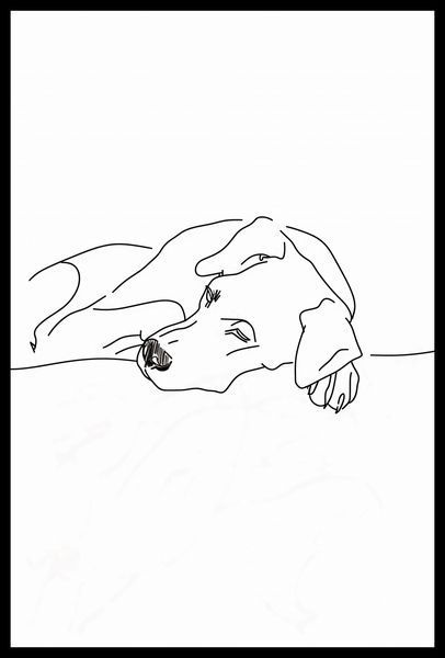 Plakat 40x60cm Wypoczynek Psiaka zdjęcie 2