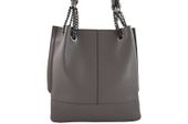 Modna torebka skórzana damska - Szara